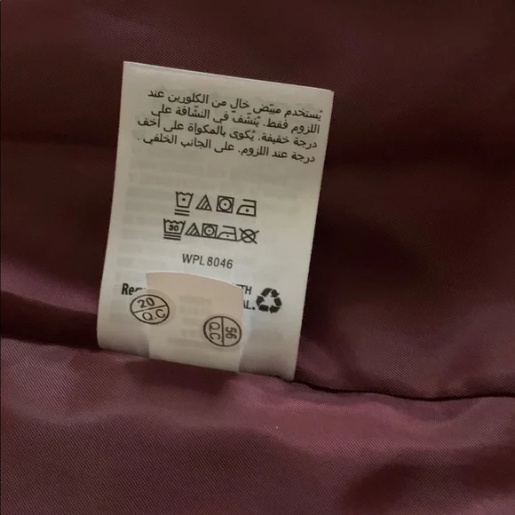 INC International Concepts Burgundy Wine Velvet Blazer size Small - Picture 9 of 9